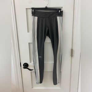 S Grey and White Under Armour Leggings